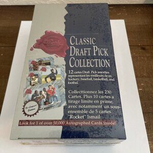 1991 Classic Draft Pick Collection Wax Pack Box FRENCH Language